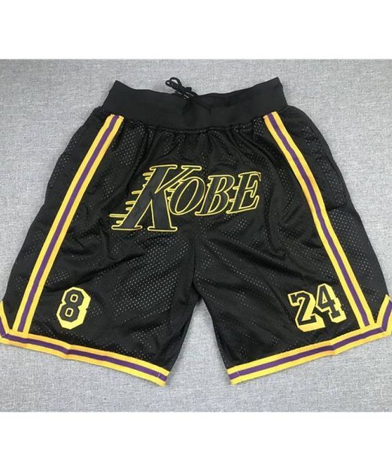 Pantalon Corto de Bolsillo Los Angeles Lakers Kobe Negro