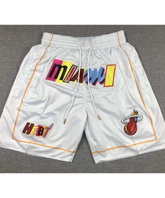 Pantalon Corto De Bolsillo Miami Heat 2023 City Edition Blanco