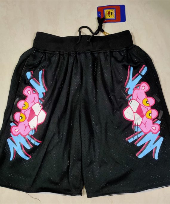 Pantalón Corto De Bolsillo Miami Heat Negro Edición Pantera Rosa