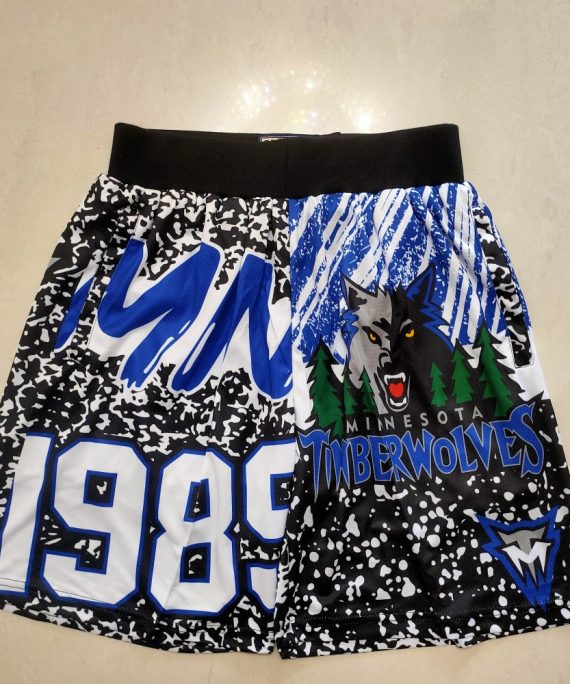 Pantalón Corto De Bolsillo Minnesota Timberwolves MN Negro