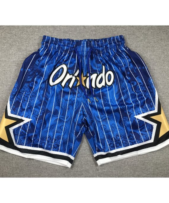 Pantalón Corto De Bolsillo Orlando Magic Azul Edición Tigre