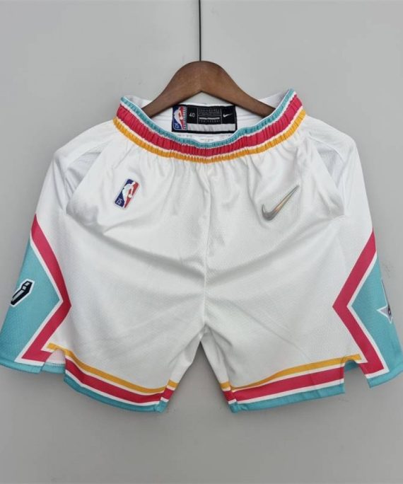 Pantalon Corto De Bolsillo San Antonio Spurs 2022 City Edition Blanco
