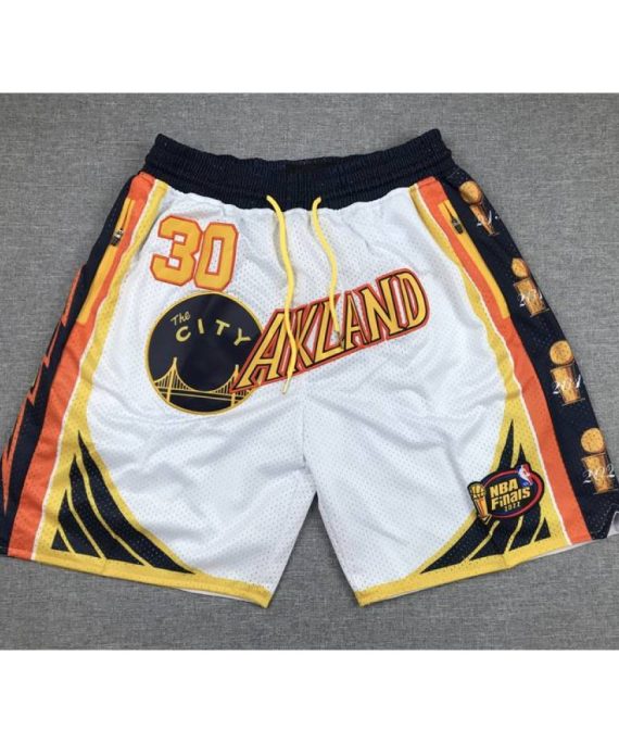 Pantalon Corto De Bolsillo Stephen Curry #30 Golden State Warriors Blanco