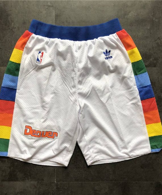 Pantalon Corto Denver Nuggets Clásico Edition Blanco