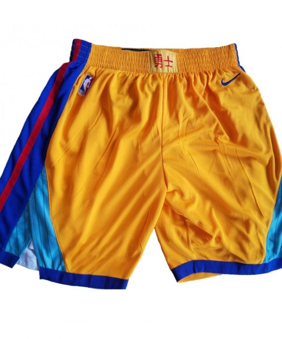 Pantalon Corto Golden State Warriors 18/19 Amarillo Chinese Edition