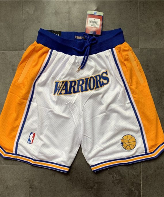 Pantalón Corto Golden State Warriors Blanco Classic Edition