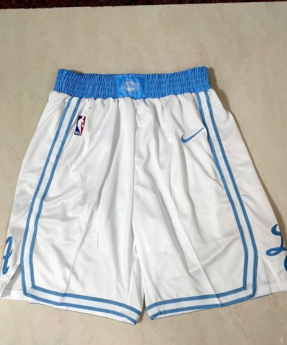 Pantalon Corto Los Angeles Lakers 2021 City Edition Blanco