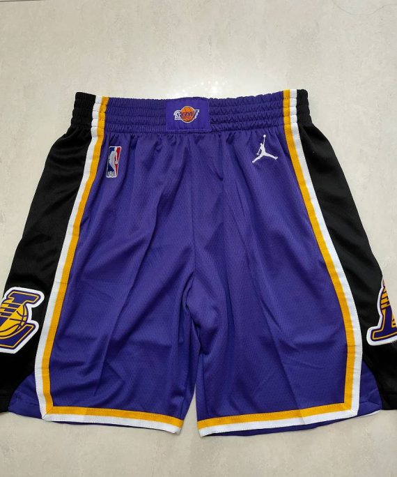 Pantalon Corto Los Angeles Lakers Jordan Clásico Edition Púrpura