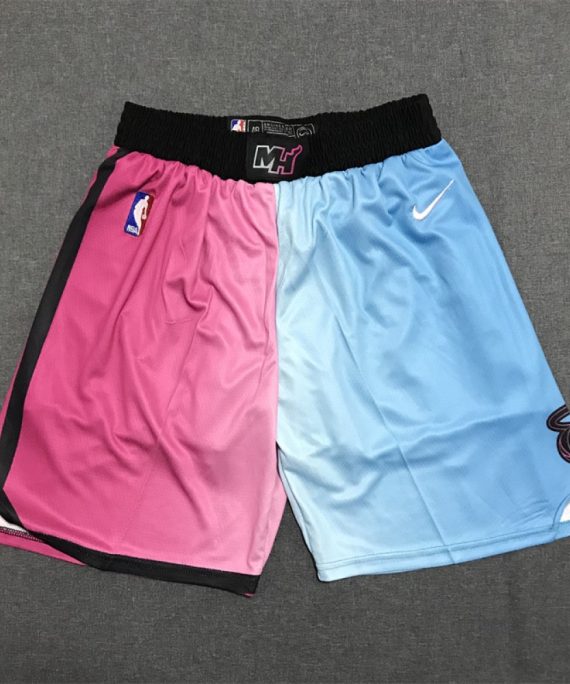 Pantalon Corto Miami Heat 20/21 City Edition Azul/Rosa