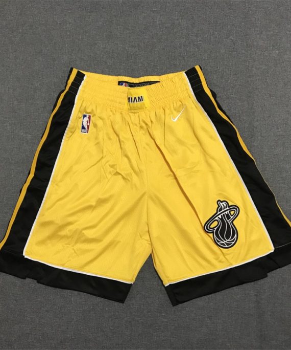 Pantalon Corto Miami Heat 20/21 Earned Edition Amarillo