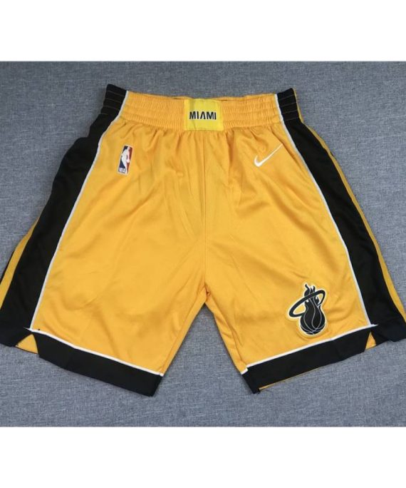 Pantalon Corto Miami Heat Amarillo Earned Edition