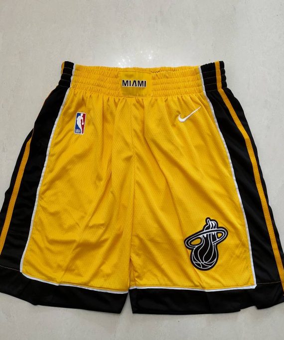 Pantalon Corto Miami Heat Earned Edition Amarillo