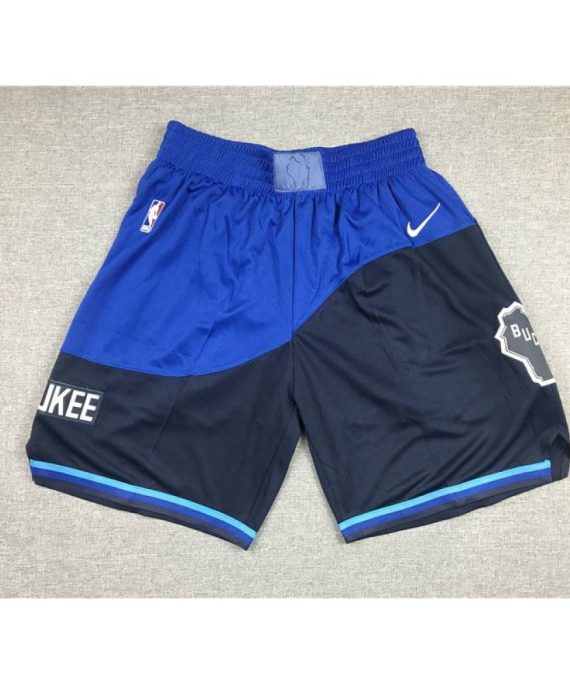 Pantalon Corto Milwaukee Bucks 2021 City Edition Azul