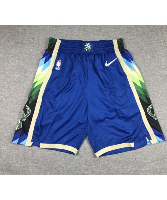 Pantalon Corto Milwaukee Bucks 2023 City Edition Azul