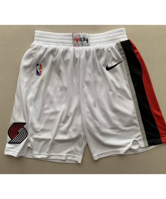 Pantalon Corto Portland Trailblazers Blanco