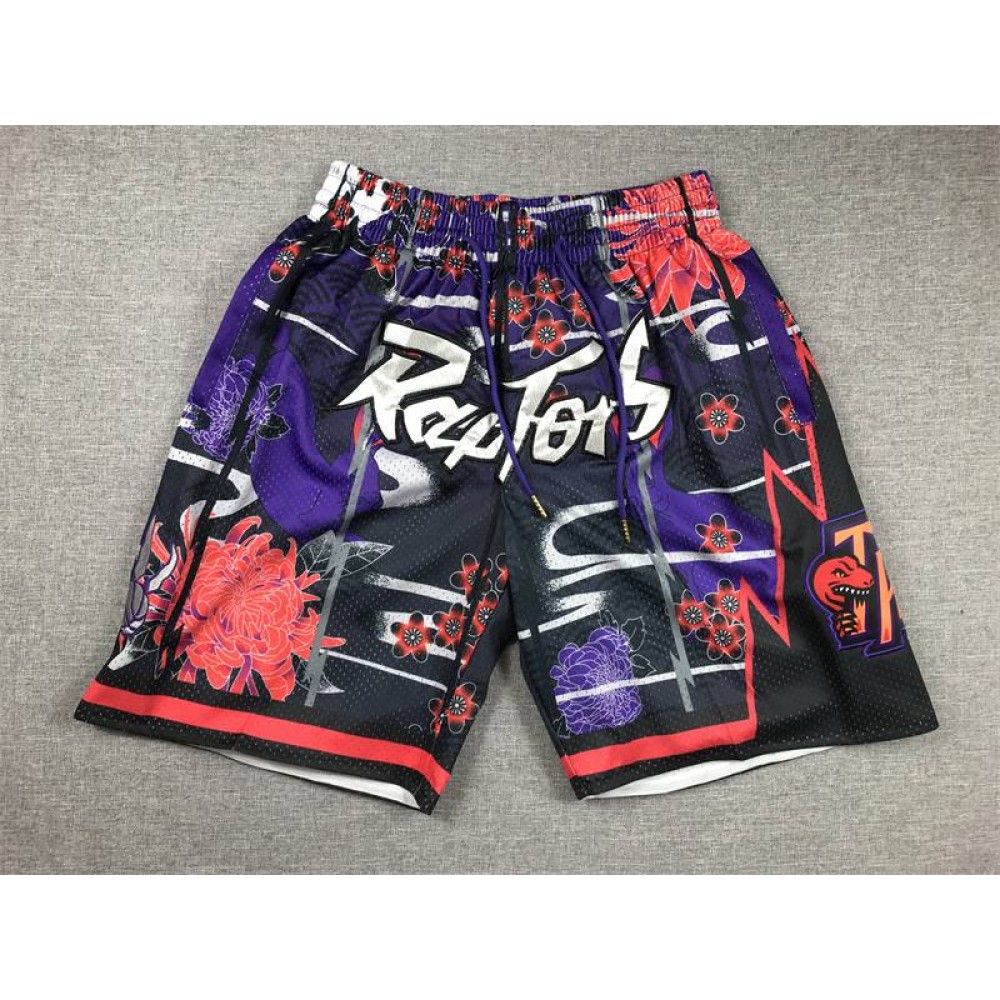 Pantalon Corto Toronto Raptors De Bolsillo Multicolor