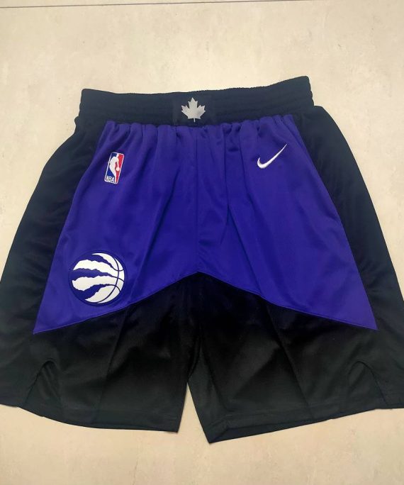 Pantalon Corto Toronto Raptors Earned Edition Púrpura/Negro