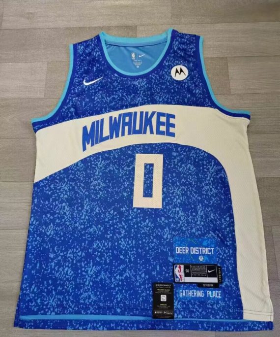 Camiseta Damian Lillard #0 Bucks The City 2024