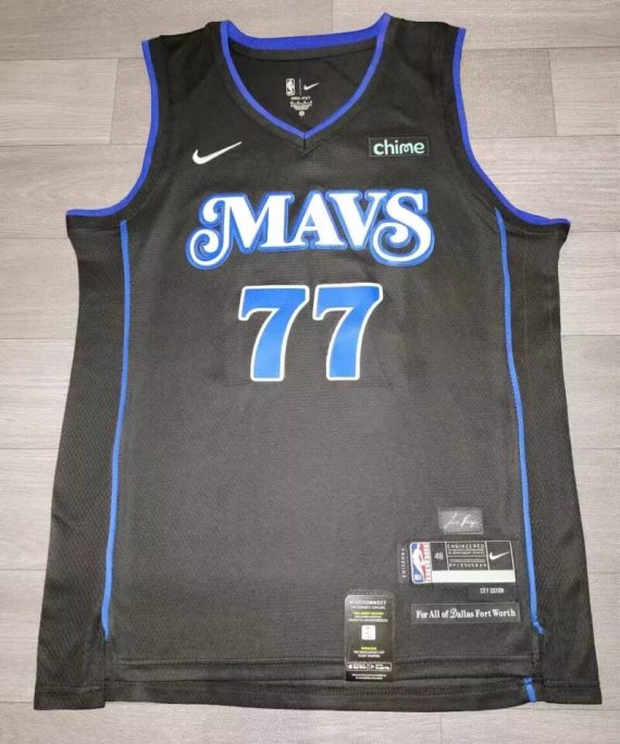 Camiseta niño Luka Doncic #77 Mavericks The City 2024