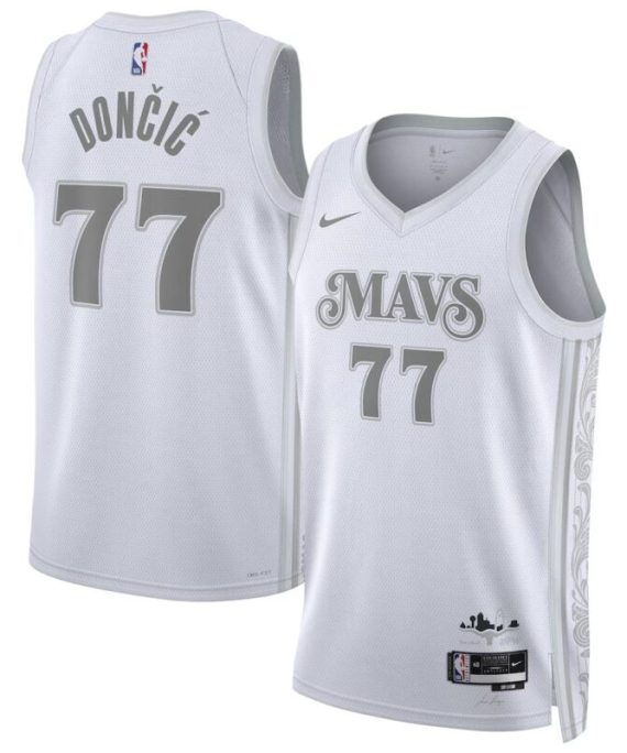 Camiseta NIÑO Luka Doncic #77 Mavericks The City 2025
