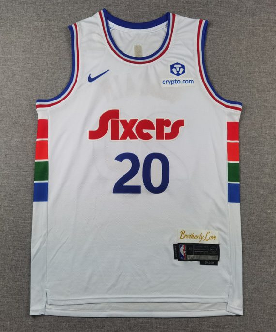 Camiseta Jared McCain #20 Sixers The City 2025