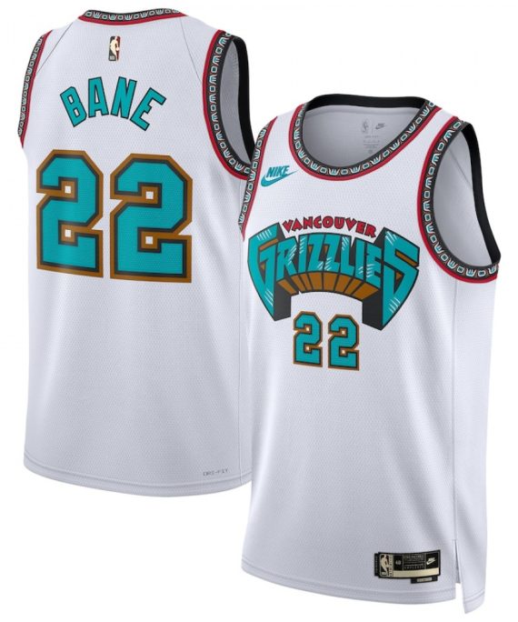 Camiseta Desmond Bane 22 Memphis Grizzlies 2025 Blanco