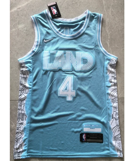 Camiseta Evan Mobley #4 Cleveland Cavaliers 2025 City Edition Azul