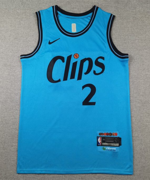 Camiseta Kawhi Leonard #2 Los Angeles Clippers 2025 City Edition Azul