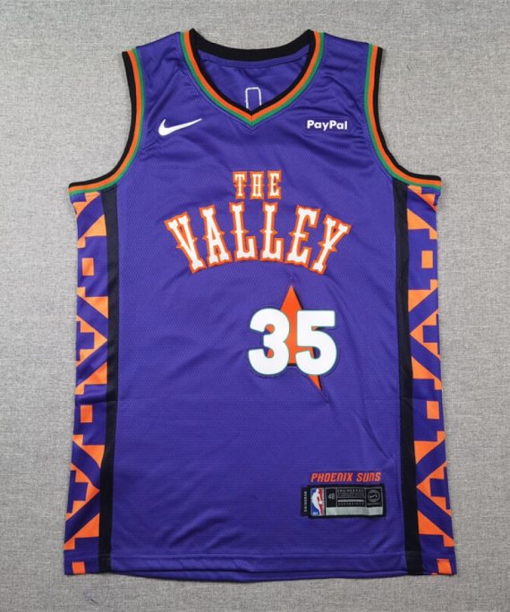 Camiseta Kevin Durant #35 Phoenix Suns 2025 City Edition Morado