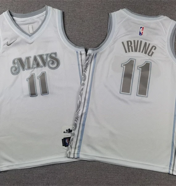 Camiseta Kyrie Irving #11 Dallas Mavericks 2025 City Edition Blanco Niño