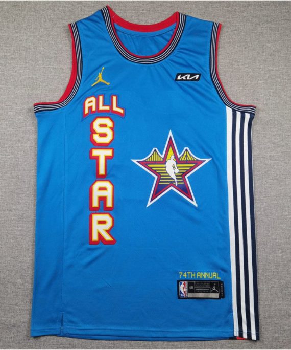 Camiseta LeBron James #23 All-Star 2025 Azul Claro