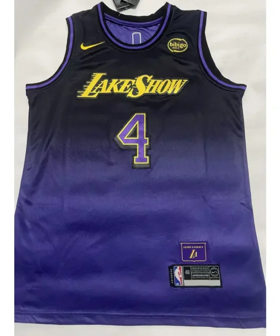 Camiseta Rajon Rondo #4 Los Angeles Lakers 2025 City Edition Morado