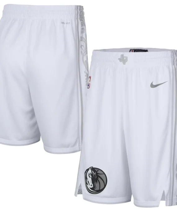 Pantalón Corto Dallas Mavericks 2025 City Edition Blanco
