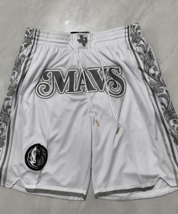 Pantalón Corto De Bolsillo Dallas Mavericks 2025 Blanco City Edition