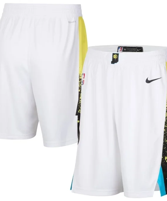 Pantalon Corto Indiana Pacers 2025 City Edition Blanco