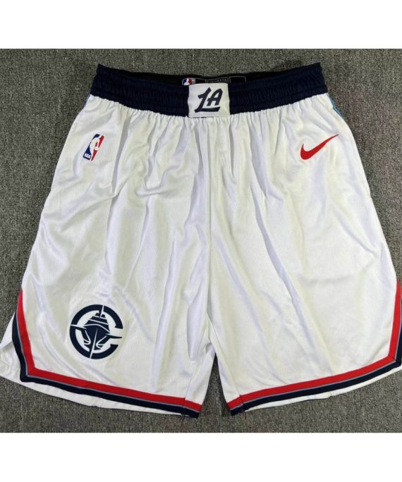 Pantalón Corto Los Angeles Clippers 2025 Blanco