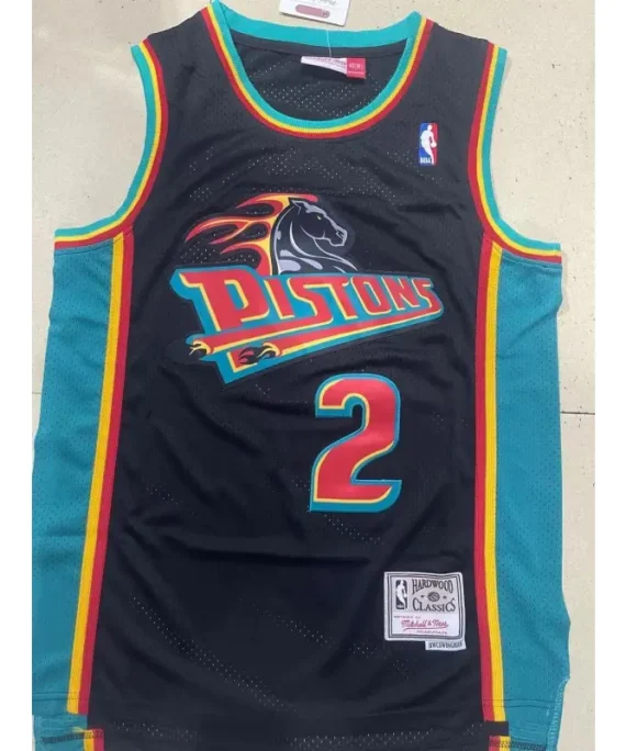 Camiseta Cade Cunningham Baloncesto #2 Detroit Pistons Negro Classic Edition
