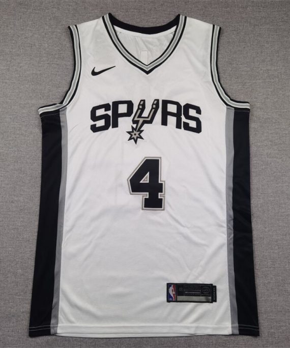 Camiseta De'Aaron Fox Baloncesto #4 San Antonio Spurs Blanco