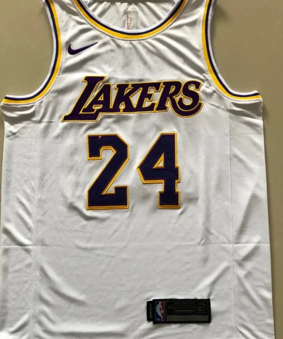 Camiseta Kobe Bryant Baloncesto #24 Los Angeles Lakers Retro Blanco
