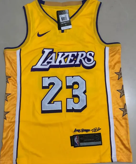 Camiseta LeBron James Baloncesto #23 Los Angeles Lakers Amarillo City Edition