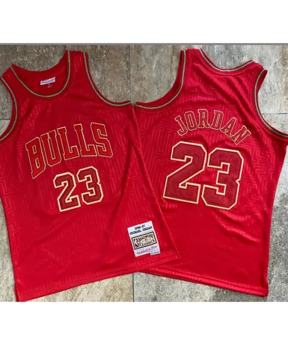 Camiseta Michael Jordan Baloncesto #23 Chicago Bulls Rojo Mouse Retro