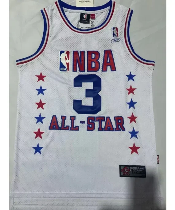 Camiseta Allen Iverson Baloncesto #3 All-Star Blanco Classic Edition