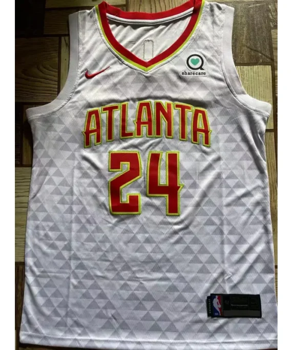 Camiseta Bruno Fernando Baloncesto #24 Atlanta Hawks Blanco