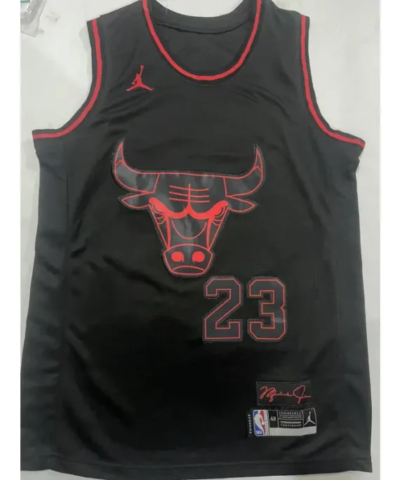 Camiseta Michael Jordan Baloncesto #23 Chicago Bulls 2025 Negro