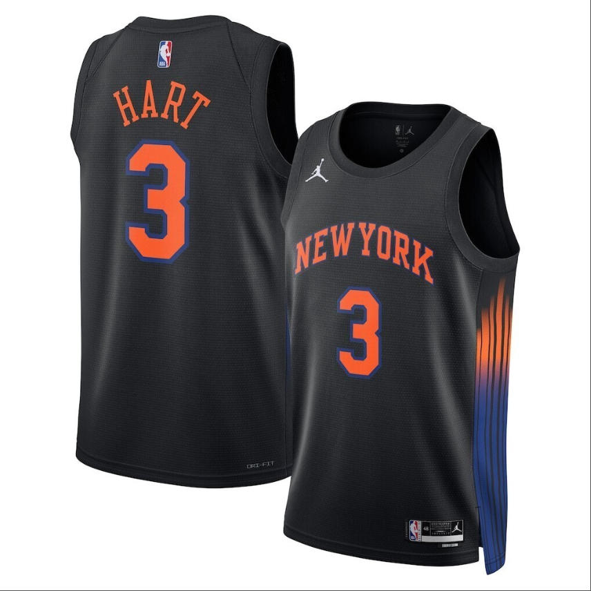 Camiseta Josh Hart Baloncesto #3 New York Knicks Negro 2026
